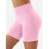 imageYEOREO SoftHue Women Workout Gym Impact Shorts Hidden Scrunch Butt Lifting 36quot45quot6quot Seamless ShortsPink