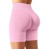 imageYEOREO SoftHue Women Workout Gym Impact Shorts Hidden Scrunch Butt Lifting 36quot45quot6quot Seamless ShortsPink