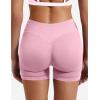 imageYEOREO SoftHue Women Workout Gym Impact Shorts Hidden Scrunch Butt Lifting 36quot45quot6quot Seamless ShortsPink