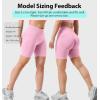 imageYEOREO SoftHue Women Workout Gym Impact Shorts Hidden Scrunch Butt Lifting 36quot45quot6quot Seamless ShortsPink