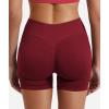 imageYEOREO SoftHue Women Workout Gym Impact Shorts Hidden Scrunch Butt Lifting 36quot45quot6quot Seamless ShortsRed