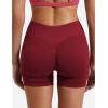 imageYEOREO SoftHue Women Workout Gym Impact Shorts Hidden Scrunch Butt Lifting 36quot45quot6quot Seamless ShortsRed