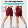 imageYEOREO SoftHue Women Workout Gym Impact Shorts Hidden Scrunch Butt Lifting 36quot45quot6quot Seamless ShortsRed