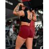 imageYEOREO SoftHue Women Workout Gym Impact Shorts Hidden Scrunch Butt Lifting 36quot45quot6quot Seamless ShortsRed