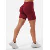 imageYEOREO SoftHue Women Workout Gym Impact Shorts Hidden Scrunch Butt Lifting 36quot45quot6quot Seamless ShortsRed