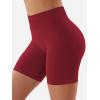 imageYEOREO SoftHue Women Workout Gym Impact Shorts Hidden Scrunch Butt Lifting 36quot45quot6quot Seamless ShortsRed