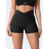 imageYEOREO CoreFlex Scrunch Workout Shorts with Pockets Charm Gym Biker Shorts for Women High Waisted Booty YogaBlack