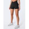 imageYEOREO CoreFlex Scrunch Workout Shorts with Pockets Charm Gym Biker Shorts for Women High Waisted Booty YogaBlack