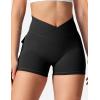 imageYEOREO CoreFlex Scrunch Workout Shorts with Pockets Charm Gym Biker Shorts for Women High Waisted Booty YogaBlack