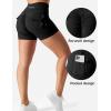 imageYEOREO CoreFlex Scrunch Workout Shorts with Pockets Charm Gym Biker Shorts for Women High Waisted Booty YogaBlack