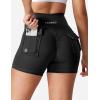 imageYEOREO CoreFlex Scrunch Workout Shorts with Pockets Charm Gym Biker Shorts for Women High Waisted Booty YogaBlack
