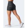 imageYEOREO CoreFlex Scrunch Workout Shorts with Pockets Charm Gym Biker Shorts for Women High Waisted Booty YogaBlack Camo