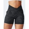 imageYEOREO CoreFlex Scrunch Workout Shorts with Pockets Charm Gym Biker Shorts for Women High Waisted Booty YogaBlack Camo