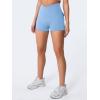 imageYEOREO CoreFlex Scrunch Workout Shorts with Pockets Charm Gym Biker Shorts for Women High Waisted Booty YogaBright Blue
