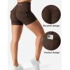 imageYEOREO CoreFlex Scrunch Workout Shorts with Pockets Charm Gym Biker Shorts for Women High Waisted Booty YogaChocolate