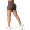 imageYEOREO CoreFlex Scrunch Workout Shorts with Pockets Charm Gym Biker Shorts for Women High Waisted Booty YogaCoffee