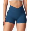 imageYEOREO CoreFlex Scrunch Workout Shorts with Pockets Charm Gym Biker Shorts for Women High Waisted Booty YogaDark Blue