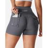 imageYEOREO CoreFlex Scrunch Workout Shorts with Pockets Charm Gym Biker Shorts for Women High Waisted Booty YogaDark Grey