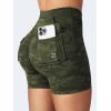 imageYEOREO CoreFlex Scrunch Workout Shorts with Pockets Charm Gym Biker Shorts for Women High Waisted Booty YogaGreen Camo
