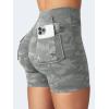 imageYEOREO CoreFlex Scrunch Workout Shorts with Pockets Charm Gym Biker Shorts for Women High Waisted Booty YogaGrey Camo