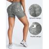 imageYEOREO CoreFlex Scrunch Workout Shorts with Pockets Charm Gym Biker Shorts for Women High Waisted Booty YogaGrey Camo