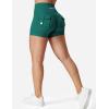 imageYEOREO CoreFlex Scrunch Workout Shorts with Pockets Charm Gym Biker Shorts for Women High Waisted Booty YogaLake Green