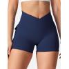 imageYEOREO CoreFlex Scrunch Workout Shorts with Pockets Charm Gym Biker Shorts for Women High Waisted Booty YogaNavy