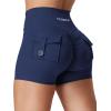imageYEOREO CoreFlex Scrunch Workout Shorts with Pockets Charm Gym Biker Shorts for Women High Waisted Booty YogaNavy