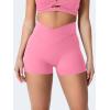 imageYEOREO CoreFlex Scrunch Workout Shorts with Pockets Charm Gym Biker Shorts for Women High Waisted Booty YogaPink