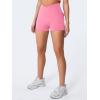 imageYEOREO CoreFlex Scrunch Workout Shorts with Pockets Charm Gym Biker Shorts for Women High Waisted Booty YogaPink