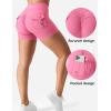 imageYEOREO CoreFlex Scrunch Workout Shorts with Pockets Charm Gym Biker Shorts for Women High Waisted Booty YogaPink