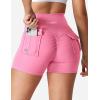 imageYEOREO CoreFlex Scrunch Workout Shorts with Pockets Charm Gym Biker Shorts for Women High Waisted Booty YogaPink