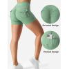 imageYEOREO CoreFlex Scrunch Workout Shorts with Pockets Charm Gym Biker Shorts for Women High Waisted Booty YogaSage Green