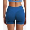 imageYEOREO SoftHue Women Workout Gym Impact Shorts Hidden Scrunch Butt Lifting 36quot45quot6quot Seamless ShortsAzure