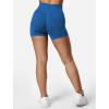 imageYEOREO SoftHue Women Workout Gym Impact Shorts Hidden Scrunch Butt Lifting 36quot45quot6quot Seamless ShortsAzure