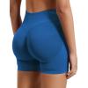 imageYEOREO SoftHue Women Workout Gym Impact Shorts Hidden Scrunch Butt Lifting 36quot45quot6quot Seamless ShortsAzure