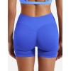 imageYEOREO SoftHue Women Workout Gym Impact Shorts Hidden Scrunch Butt Lifting 36quot45quot6quot Seamless ShortsBlue