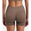 imageYEOREO SoftHue Women Workout Gym Impact Shorts Hidden Scrunch Butt Lifting 36quot45quot6quot Seamless ShortsBrown