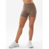 imageYEOREO SoftHue Women Workout Gym Impact Shorts Hidden Scrunch Butt Lifting 36quot45quot6quot Seamless ShortsBrown