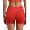 imageYEOREO SoftHue Women Workout Gym Impact Shorts Hidden Scrunch Butt Lifting 36quot45quot6quot Seamless ShortsChili Red