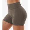 imageYEOREO SoftHue Women Workout Gym Impact Shorts Hidden Scrunch Butt Lifting 36quot45quot6quot Seamless ShortsCoffee