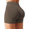 imageYEOREO SoftHue Women Workout Gym Impact Shorts Hidden Scrunch Butt Lifting 36quot45quot6quot Seamless ShortsCoffee