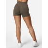 imageYEOREO SoftHue Women Workout Gym Impact Shorts Hidden Scrunch Butt Lifting 36quot45quot6quot Seamless ShortsCoffee