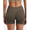 imageYEOREO SoftHue Women Workout Gym Impact Shorts Hidden Scrunch Butt Lifting 36quot45quot6quot Seamless ShortsCoffee