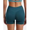 imageYEOREO SoftHue Women Workout Gym Impact Shorts Hidden Scrunch Butt Lifting 36quot45quot6quot Seamless ShortsDark Green