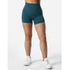 imageYEOREO SoftHue Women Workout Gym Impact Shorts Hidden Scrunch Butt Lifting 36quot45quot6quot Seamless ShortsDark Green