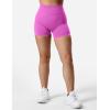 imageYEOREO SoftHue Women Workout Gym Impact Shorts Hidden Scrunch Butt Lifting 36quot45quot6quot Seamless ShortsFloral Pink