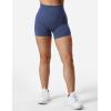 imageYEOREO SoftHue Women Workout Gym Impact Shorts Hidden Scrunch Butt Lifting 36quot45quot6quot Seamless ShortsGrey Blue