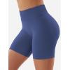 imageYEOREO SoftHue Women Workout Gym Impact Shorts Hidden Scrunch Butt Lifting 36quot45quot6quot Seamless ShortsGrey Blue