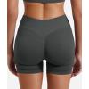 imageYEOREO SoftHue Women Workout Gym Impact Shorts Hidden Scrunch Butt Lifting 36quot45quot6quot Seamless ShortsGrey Marble